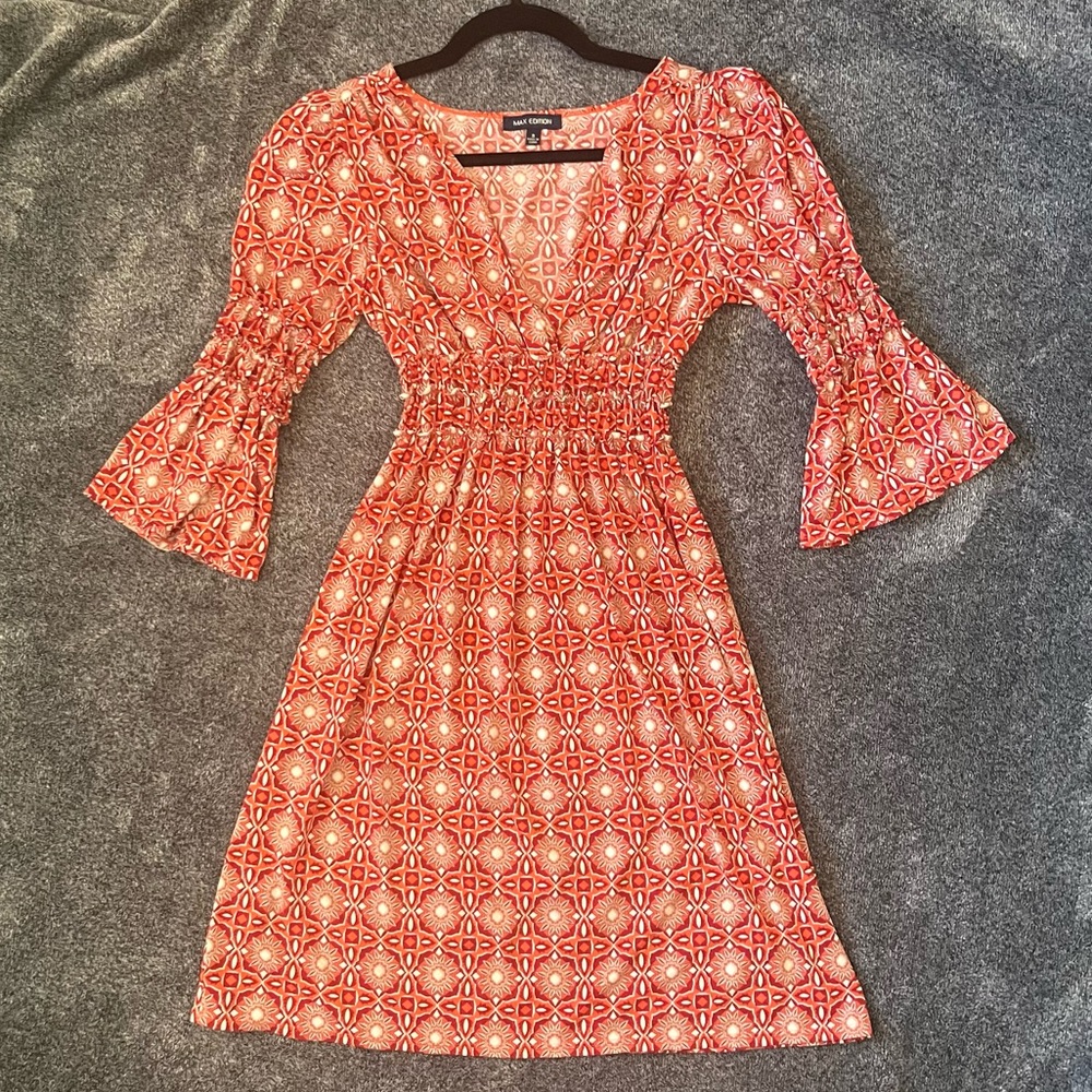 70’s Style Bell Sleeve Dress